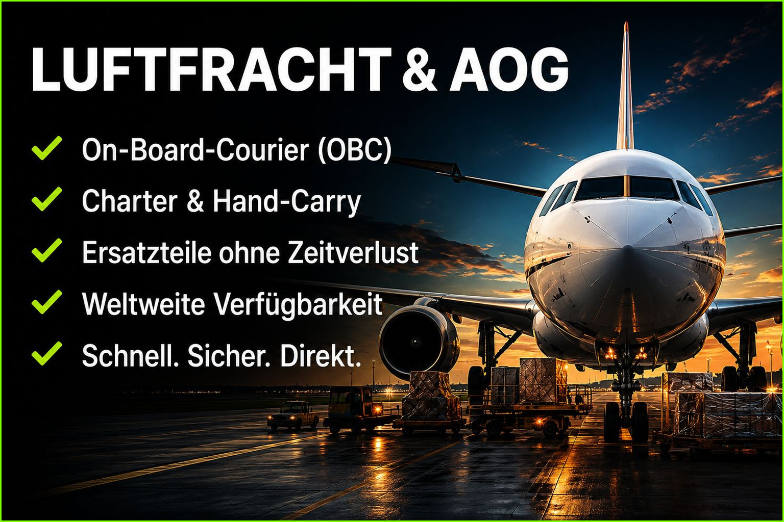 Luftfracht und AOG Expresslogistik