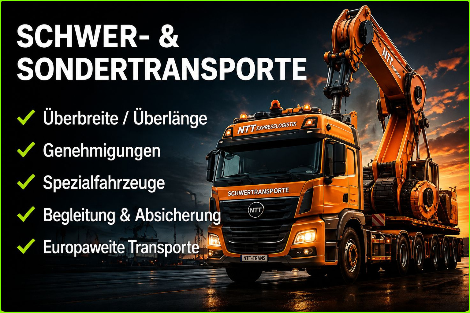 Schwer- und Sondertransporte